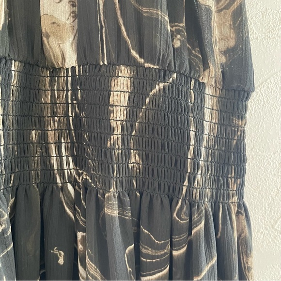 NWT Banana Republic Marble Halter Maxi Dress - sz L - Picture 7 of 9